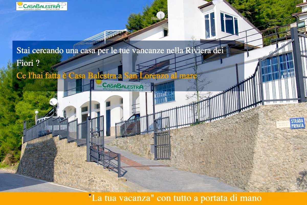 casa balestra appartamenti per vacanze a  san lorenzo al mare